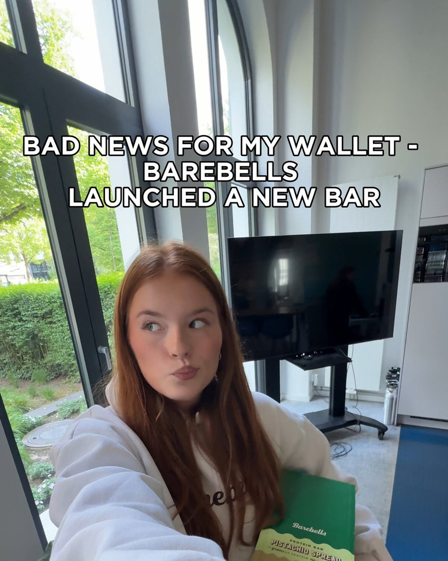Seid ihr genau so obsessed mit dem neuen Pistachio Spread Bar wie wir?? 😍🤭

#badnewsformywallet #trend #proteinbar #obsession #barebells #barebellsgermany