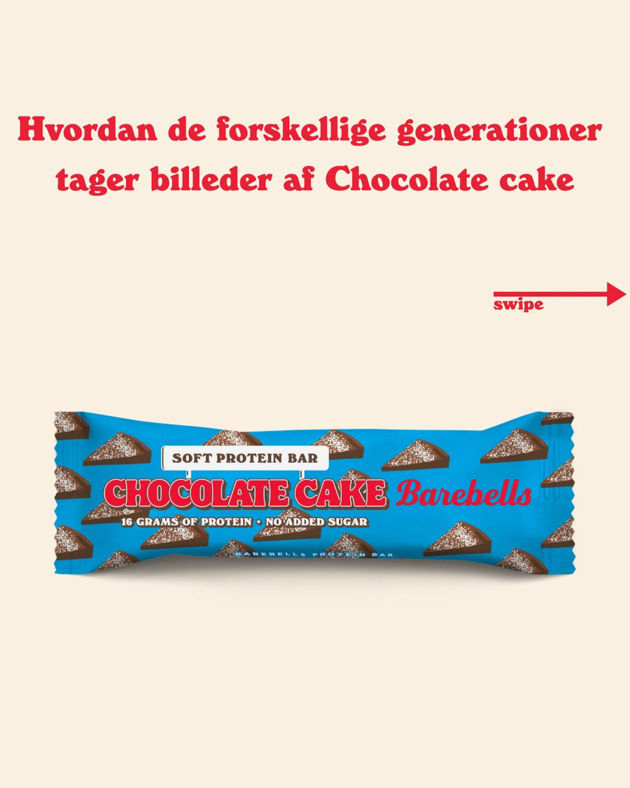 Hvordan tager de forskellige generationer egentlig billeder?!🫣🤳
Rammer vi spot on?
#barebells #barebellsdk #chocolatecake