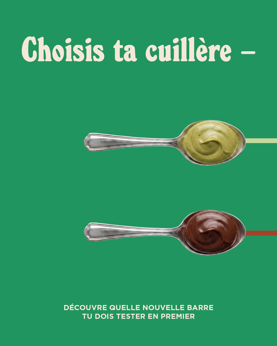 Deux cuillères. Deux teams. Choisis bien. 👀🥄
Tu rejoins quelle team : 💚 ou 🤎 ?

#barebells #barebellsfrance